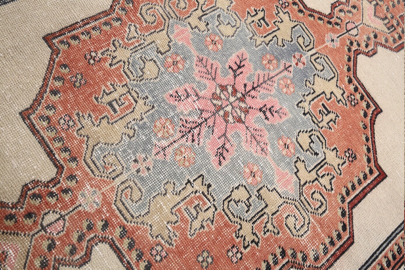 4' x 7' Orange Turkish Vintage Rug  |  RugReform