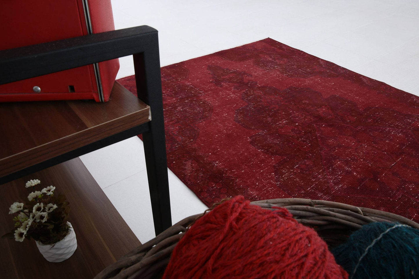 4' x 6' Red Turkish Vintage Rug  |  RugReform