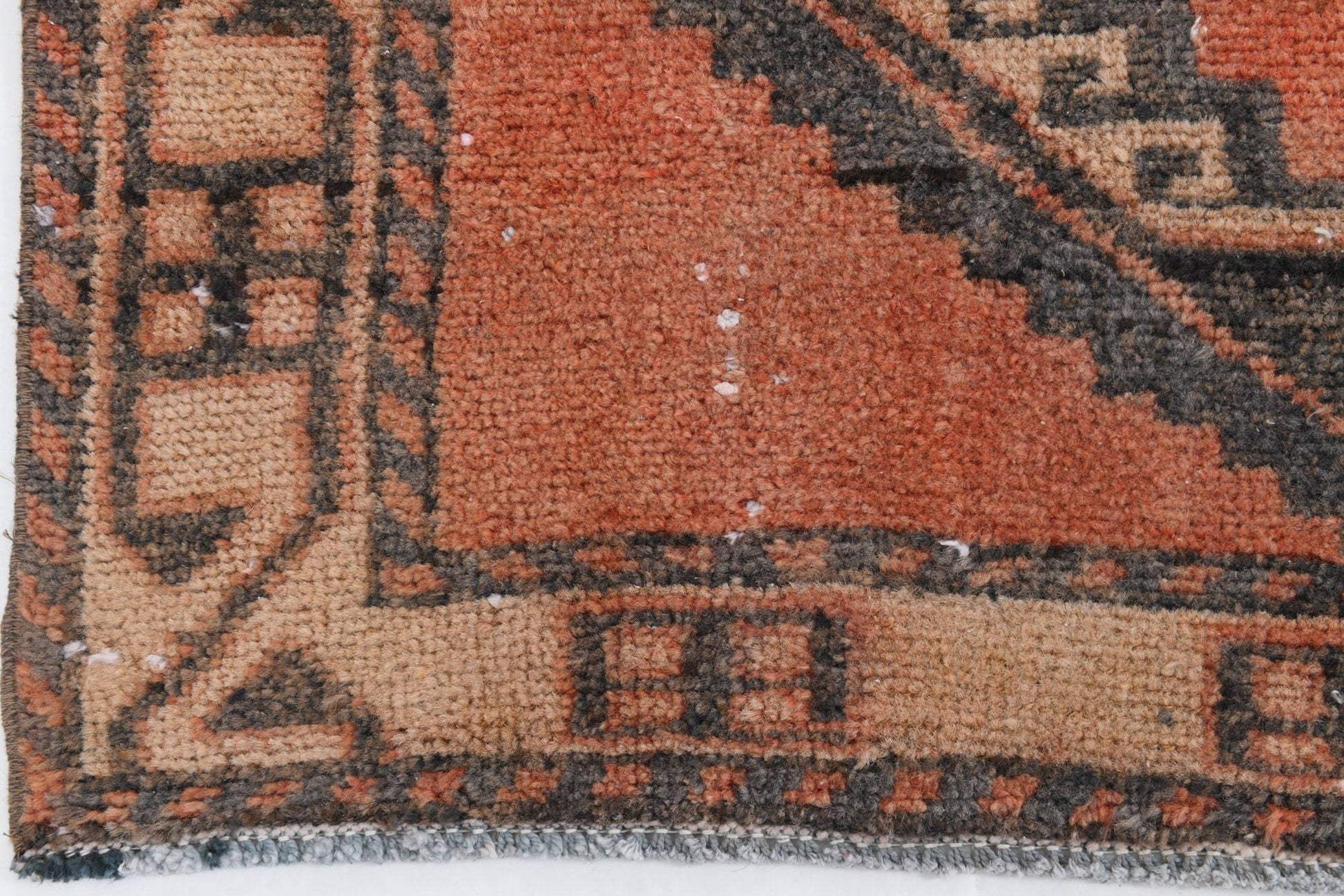 3' x 13' Orange Turkish Vintage Rug  |  RugReform