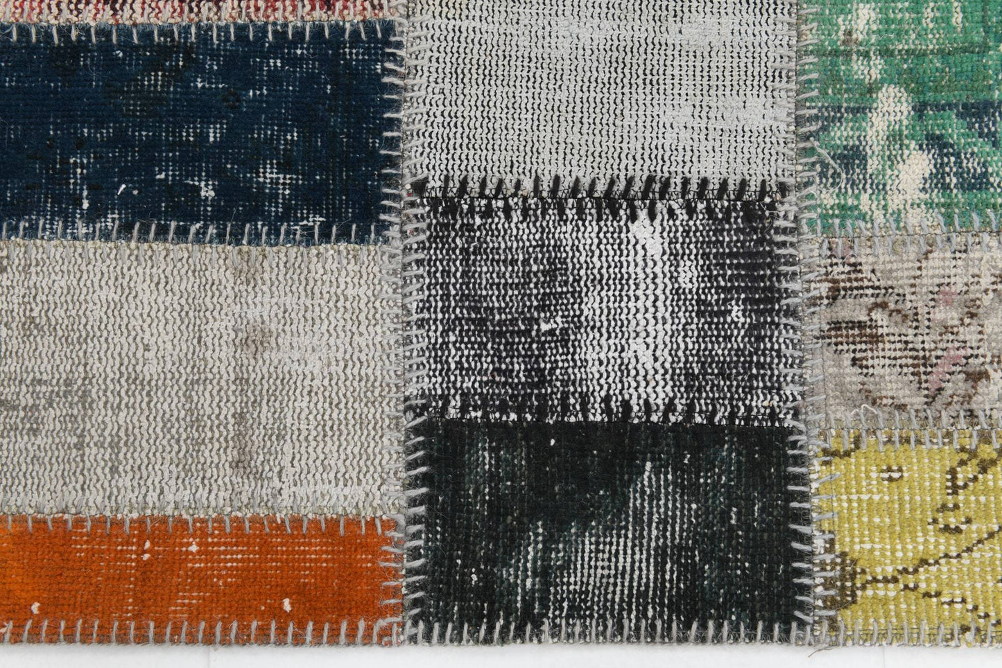 3' x 5' Multi Color Turkish Vintage Patchwork Rug  |  RugReform
