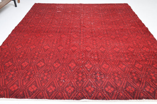 5' x 6' Red Turkish Vintage Rug  |  RugReform