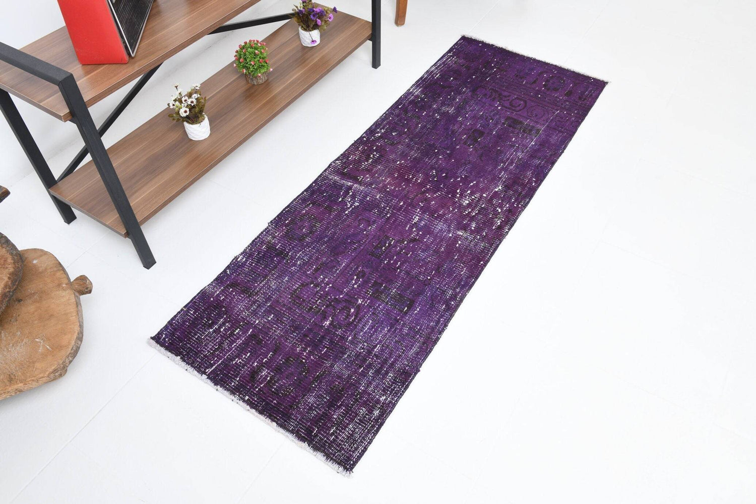 Purple vintage rug