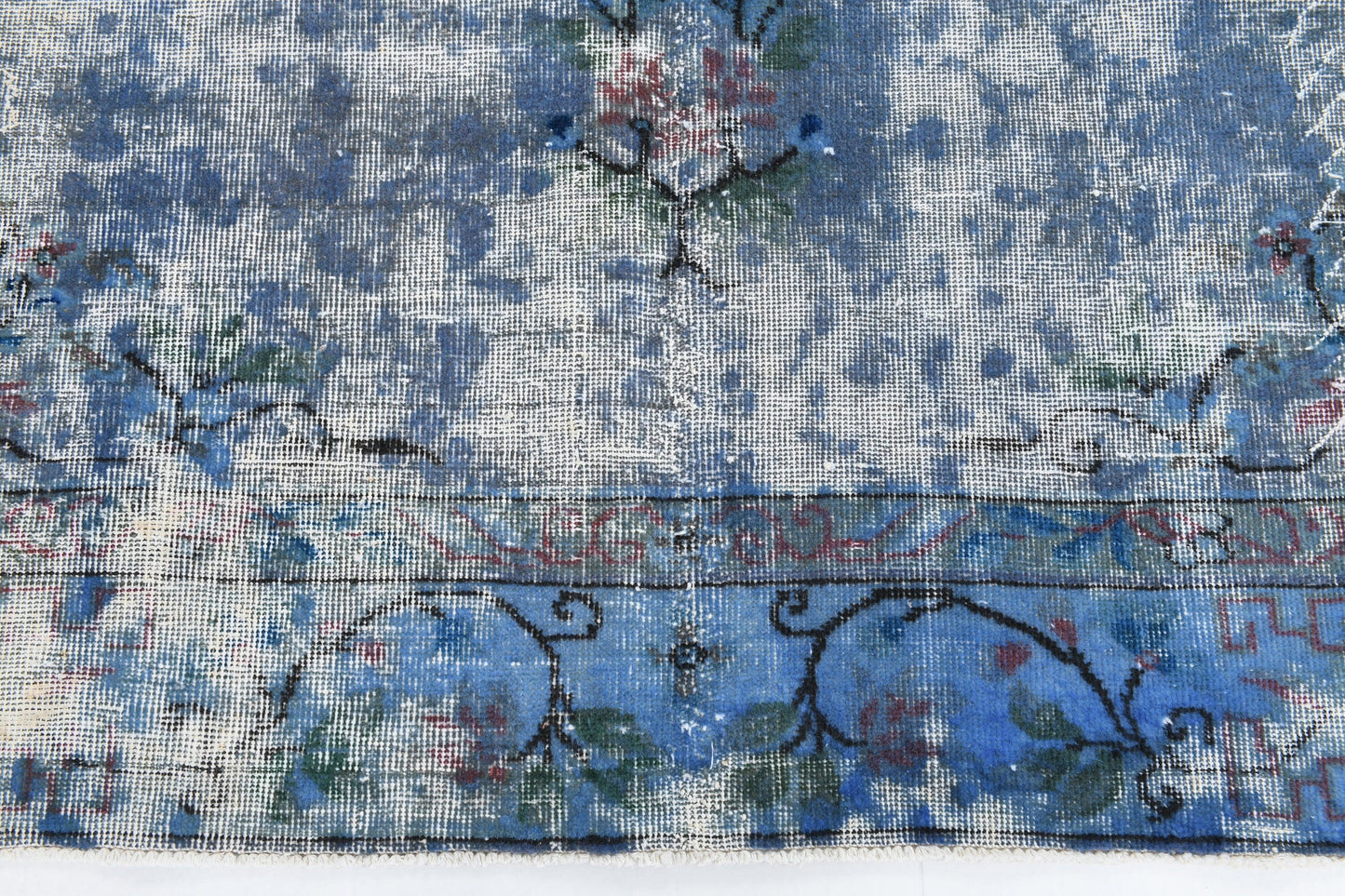7' x 10' Blue Turkish Vintage Rug  |  RugReform