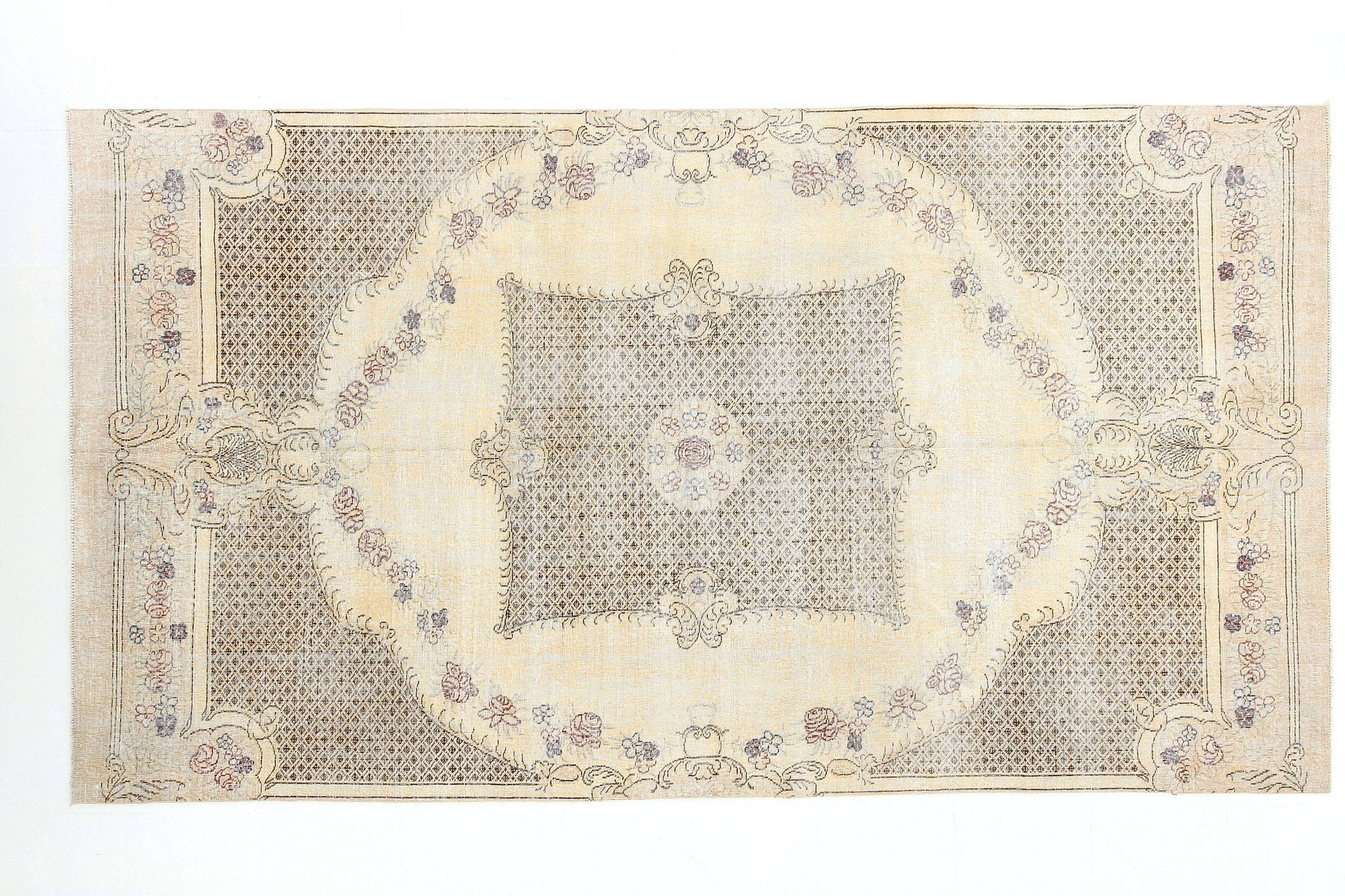 6' x 12' Tan-Ivory Turkish Vintage Rug  |  RugReform