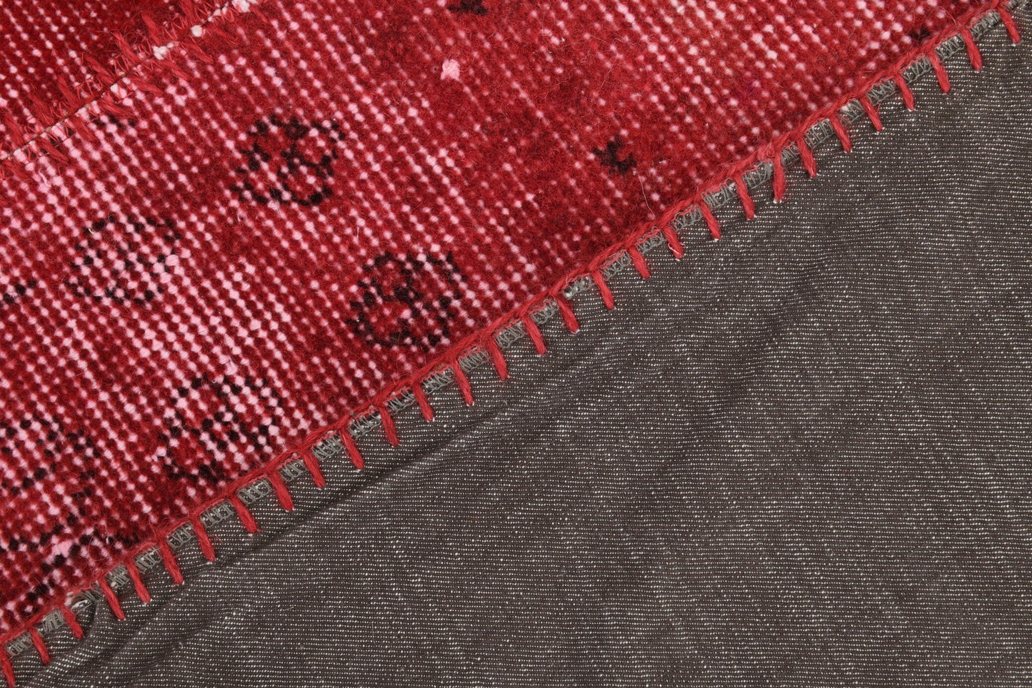 4' x 6' Red Turkish Vintage Patchwork Rug  |  RugReform