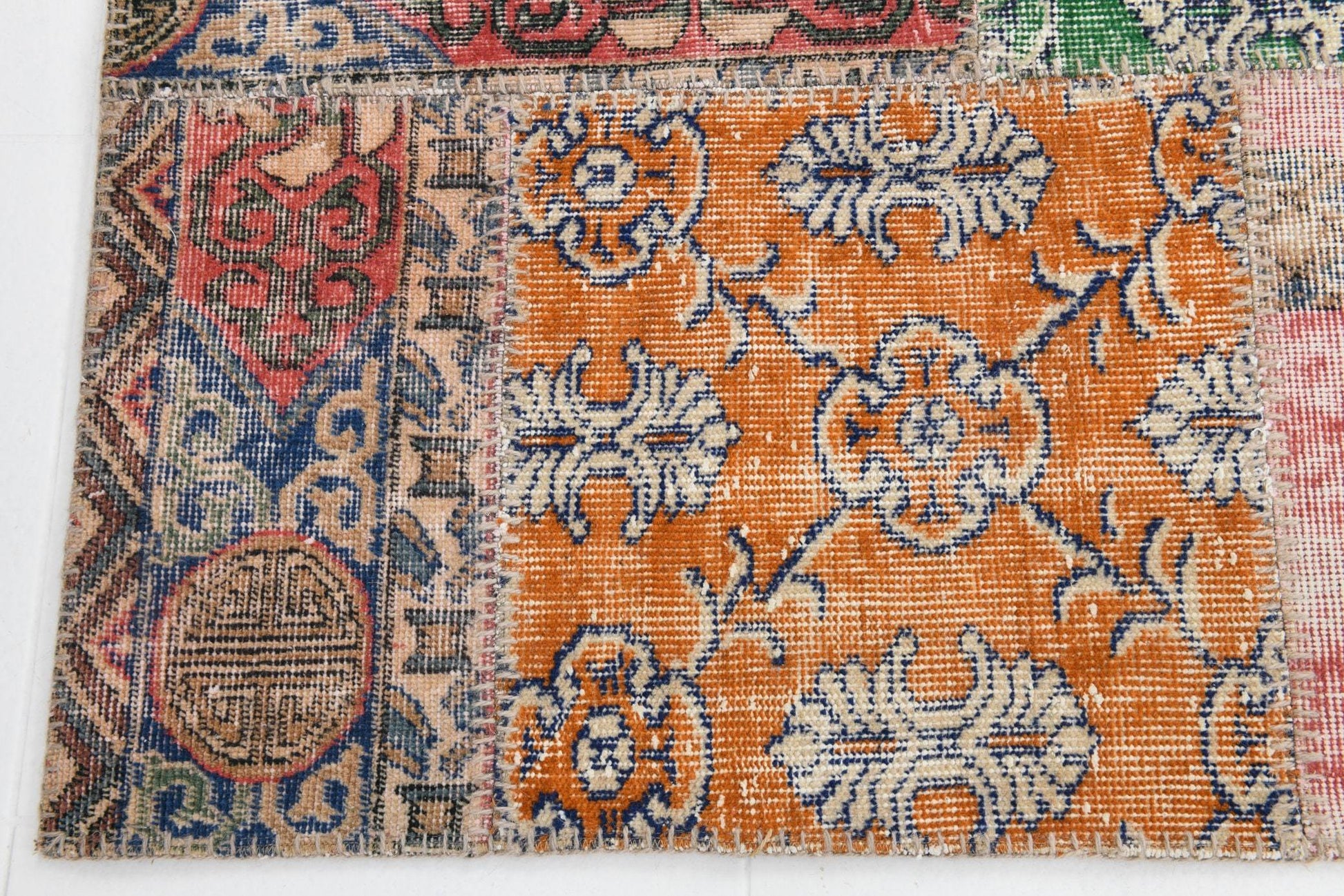 4' x 6' Multi Color Turkish Vintage Patchwork Rug  |  RugReform