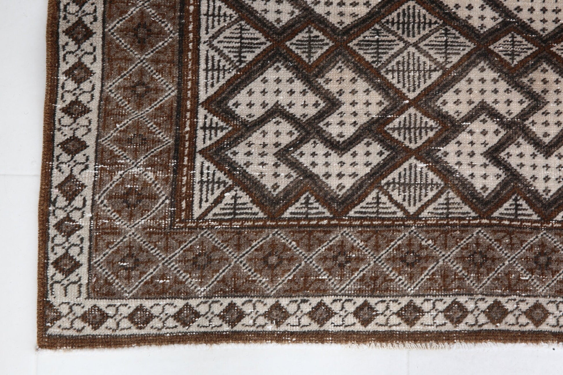 4' x 7' Brown Turkish Vintage Rug  |  RugReform