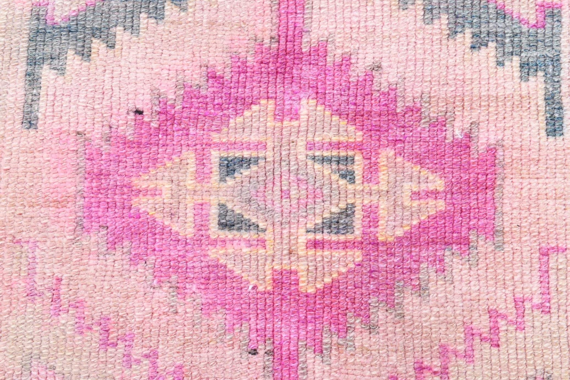 2' x 13' Pink Turkish Vintage Herki Rug  |  RugReform