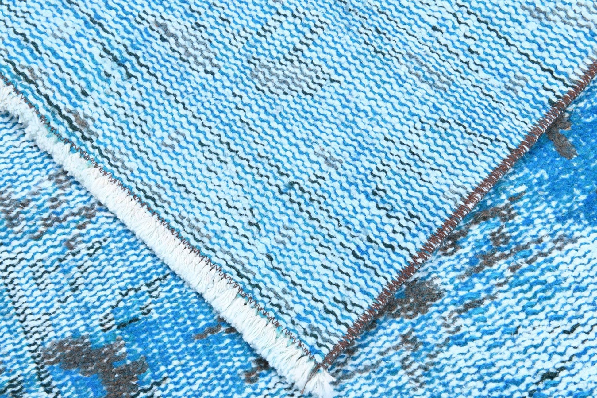 2' x 9' Blue Turkish Vintage Runner Rug  |  RugReform