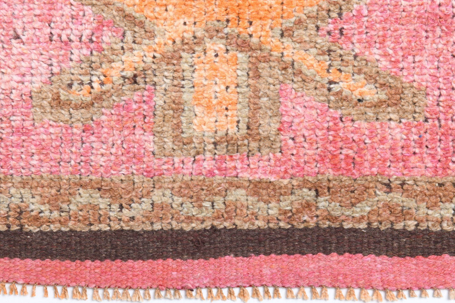 3' x 10' Pink Turkish Vintage Herki Rug  |  RugReform