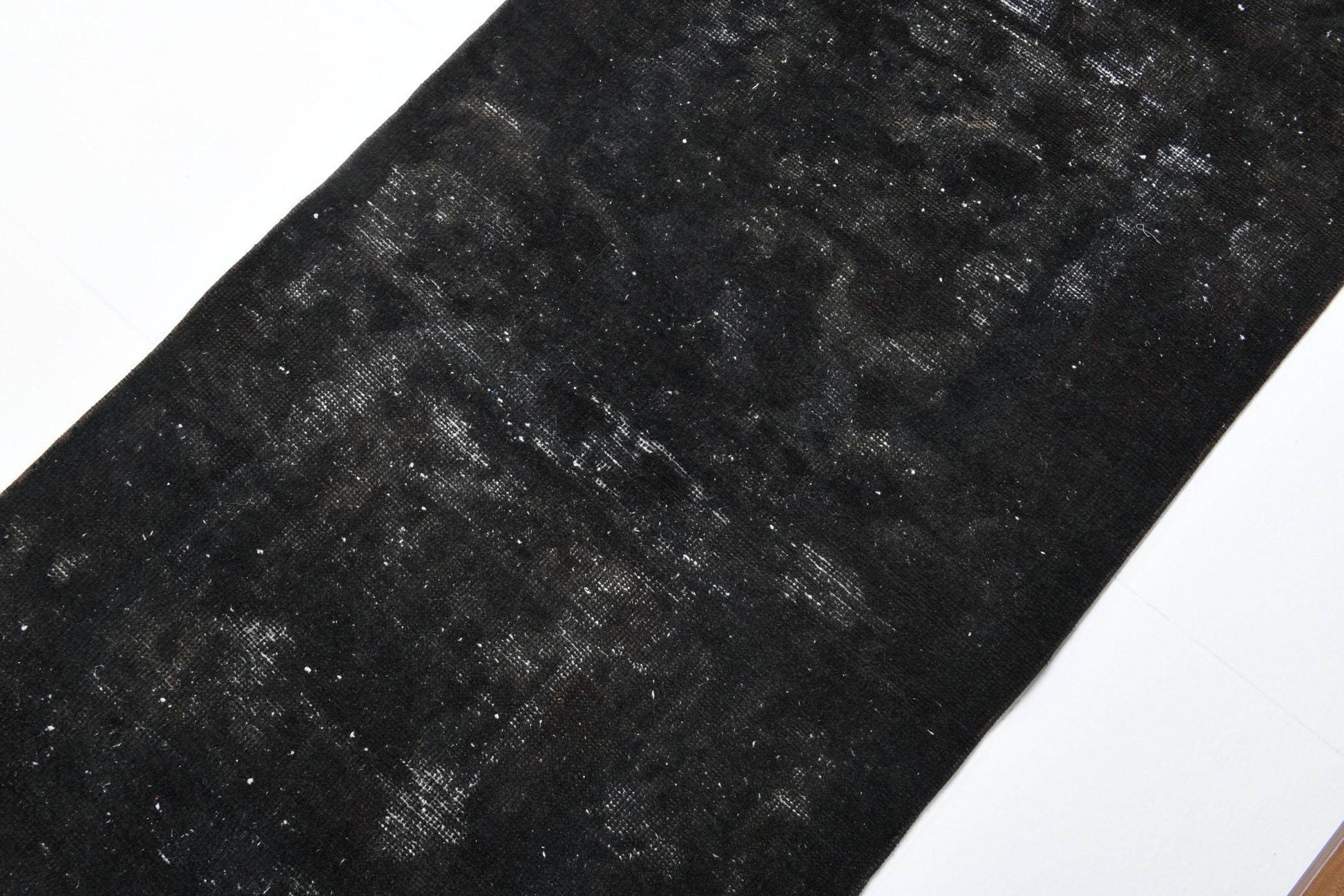 2' x 9' Black-Gray Turkish Vintage Runner Rug  |  RugReform