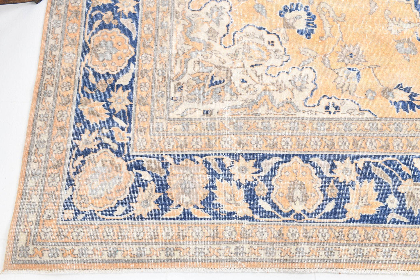 8' x 11' Blue Turkish Vintage Rug  |  RugReform