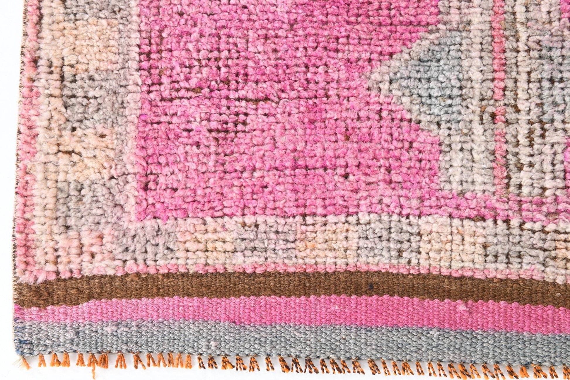 2' x 8' Pink Turkish Vintage Herki Rug  |  RugReform