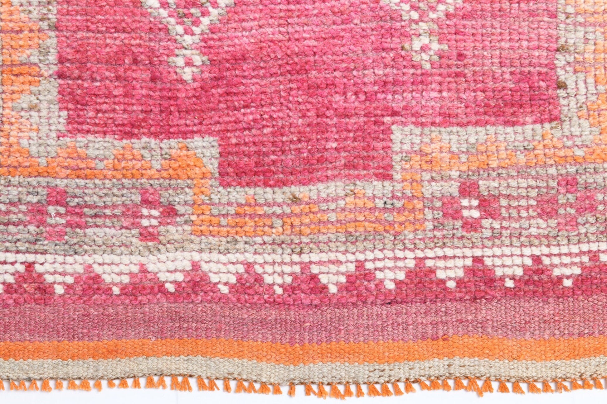 3' x 9' Pink Turkish Vintage Herki Rug  |  RugReform