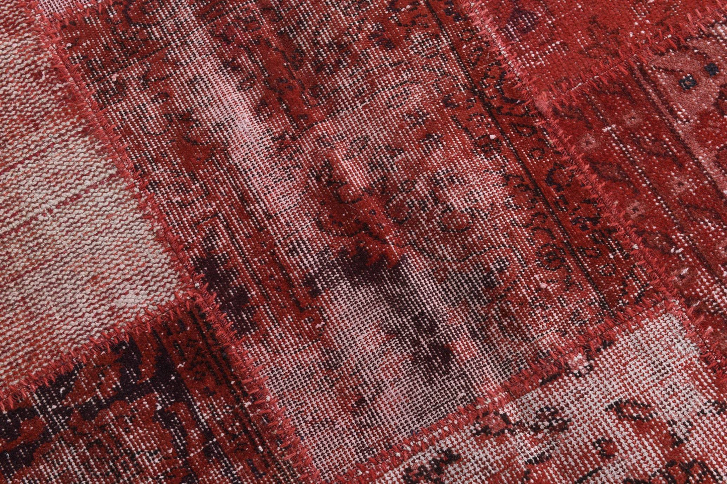 6' x 9' Red Turkish Vintage Patchwork Rug  |  RugReform