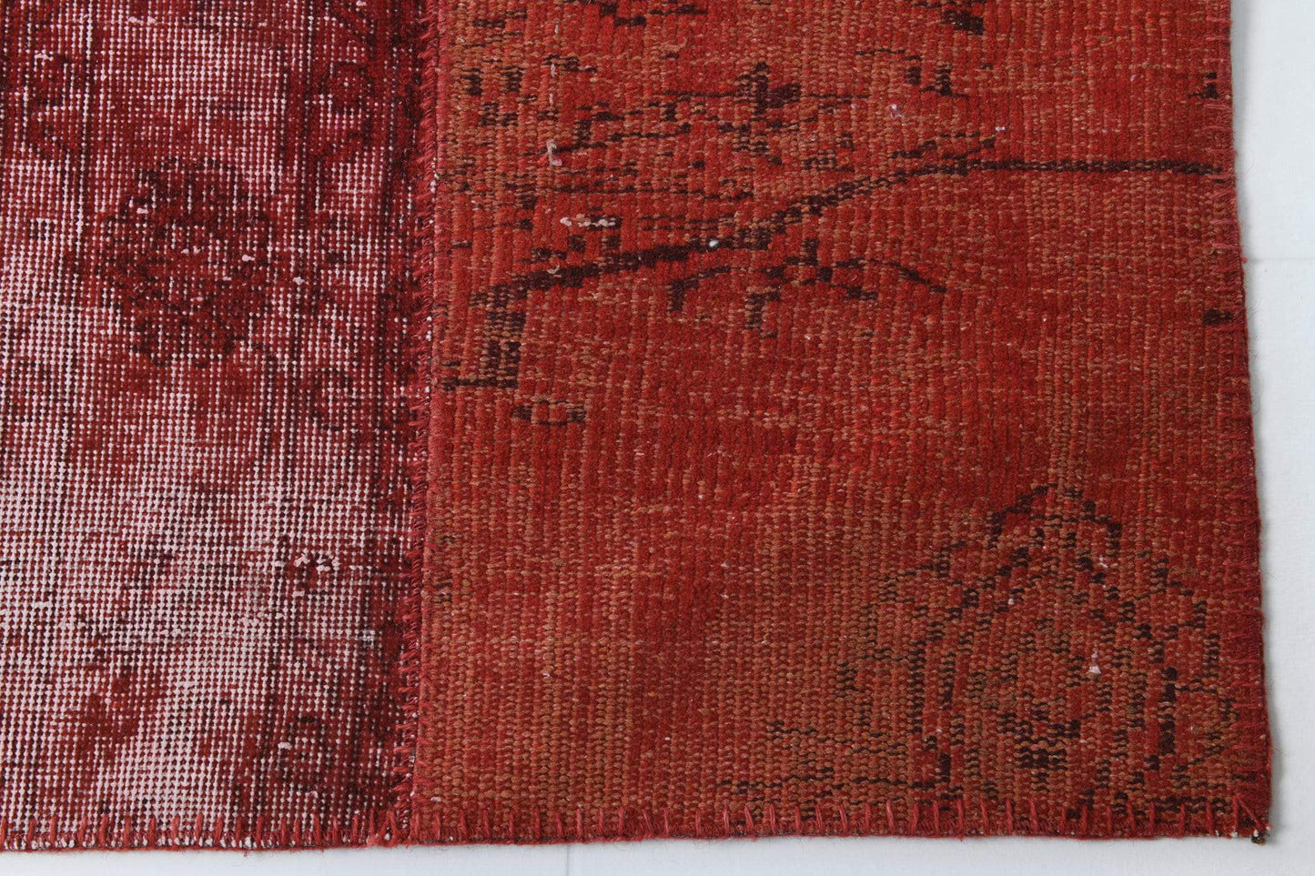 6' x 9' Red Turkish Vintage Patchwork Rug  |  RugReform