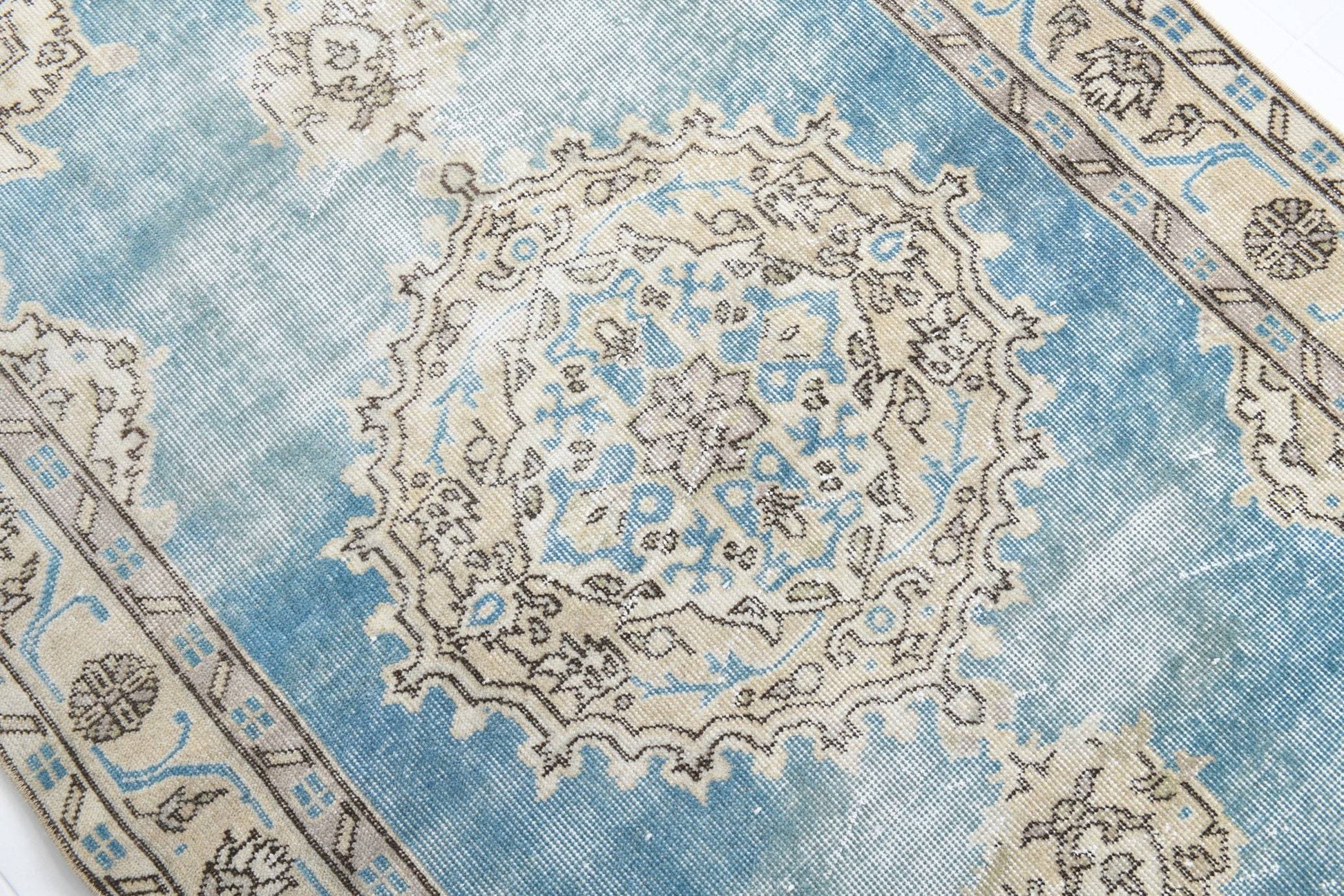 3' x 6' Blue Turkish Vintage Rug  |  RugReform