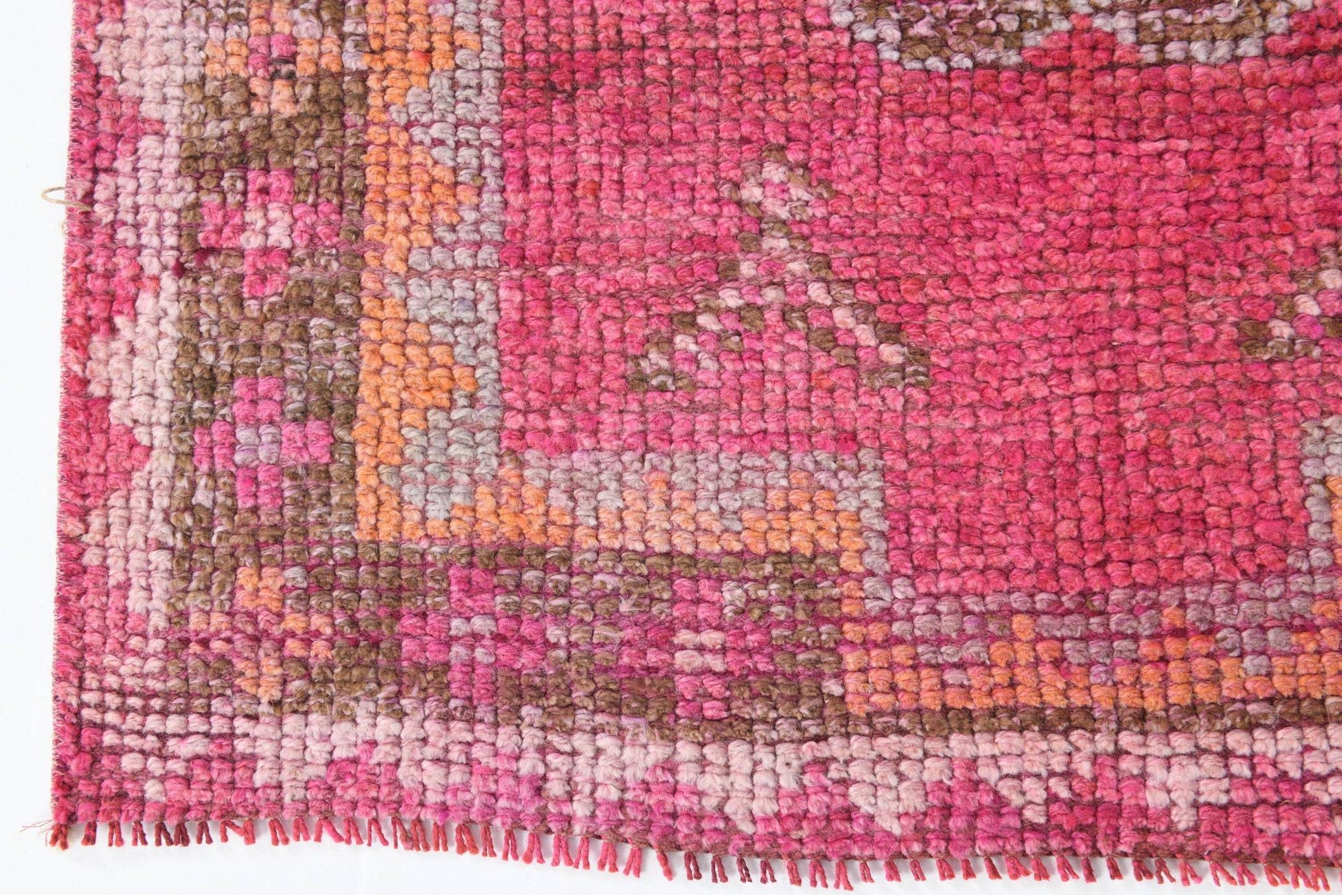 2' x 9' Pink Turkish Vintage Herki Rug  |  RugReform
